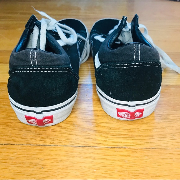 Size 8.5 | Vans Black and White Skater Shoes - Picture 2 of 7